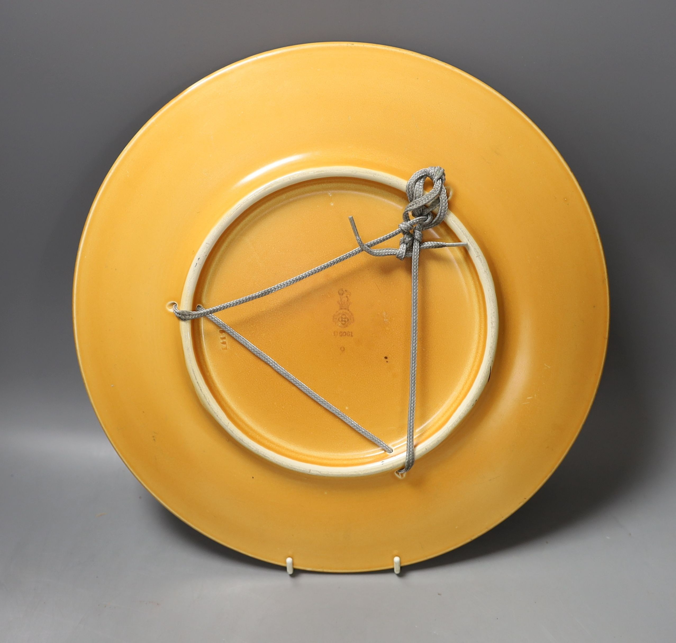 A large Doulton wall plate, model no. D6061 - 34cm diameter